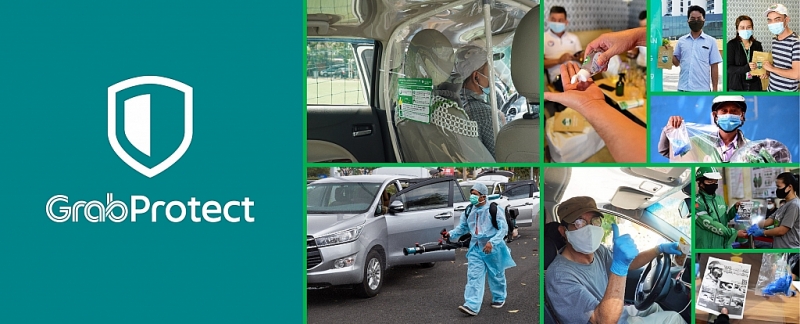 GrabProtect góp phần nâng cao tiêu chuẩn an toàn và vệ sinh trong lĩnh vực đặt xe công nghệ thông qua các tính năng mới, tặng bộ quà tặng vệ sinh cho đối tác tài xế, và cập nhật các chính sách an toàn mới.