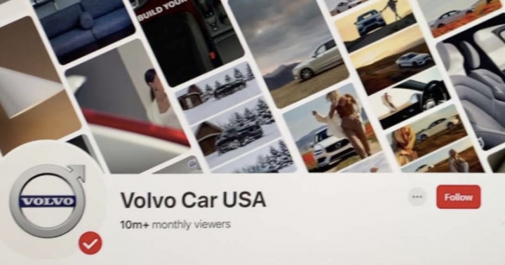 Volvo sử dụng hình ảnh của Schroeder trên tài khoản Pinterest