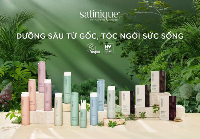 Bộ sản phẩm chăm sóc tóc mới Satinique phù hợp cho mọi loại tóc.