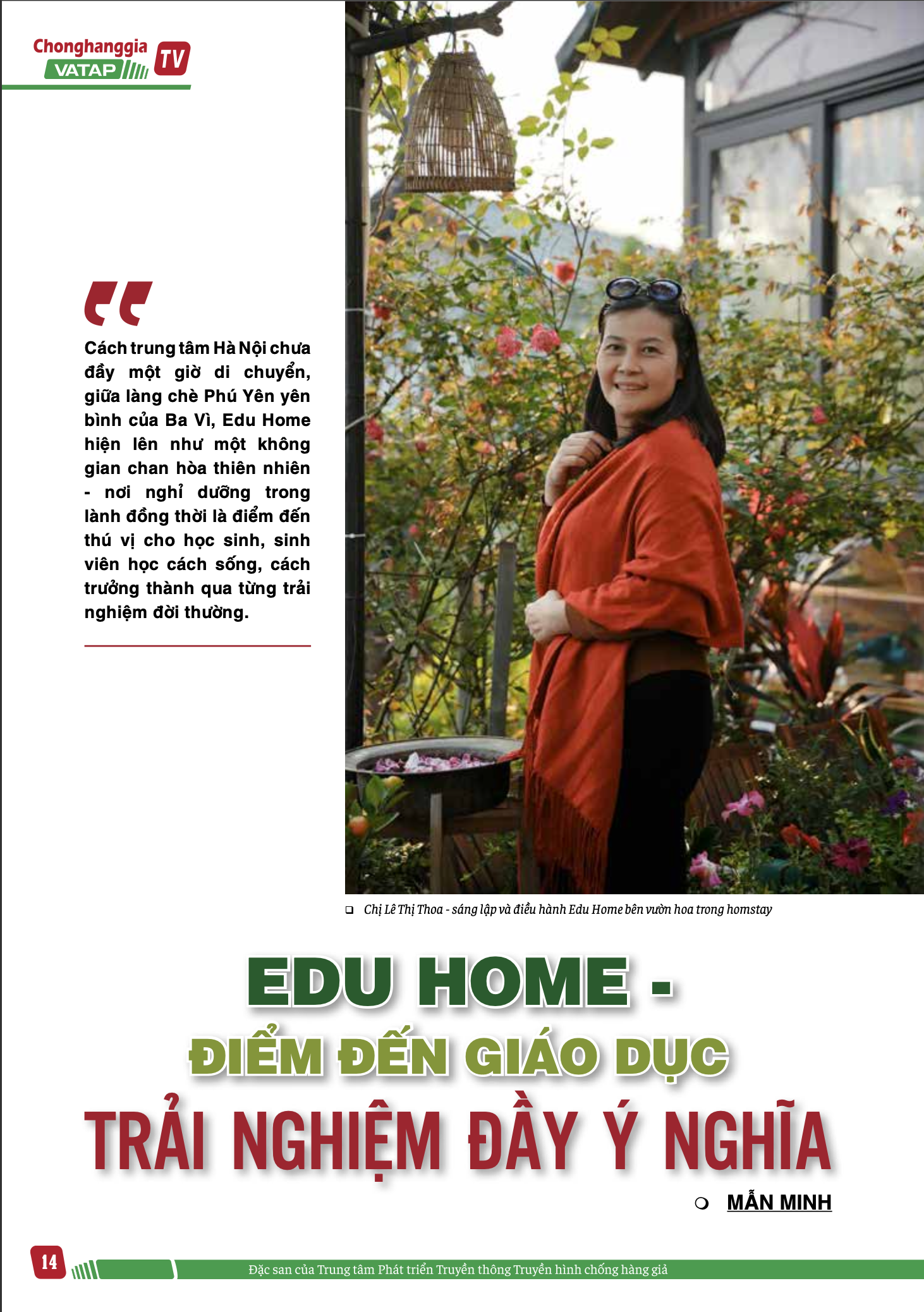Edu Home - Không gian chan hoà thiên nhiên, nơi nghỉ dưỡng trong lành