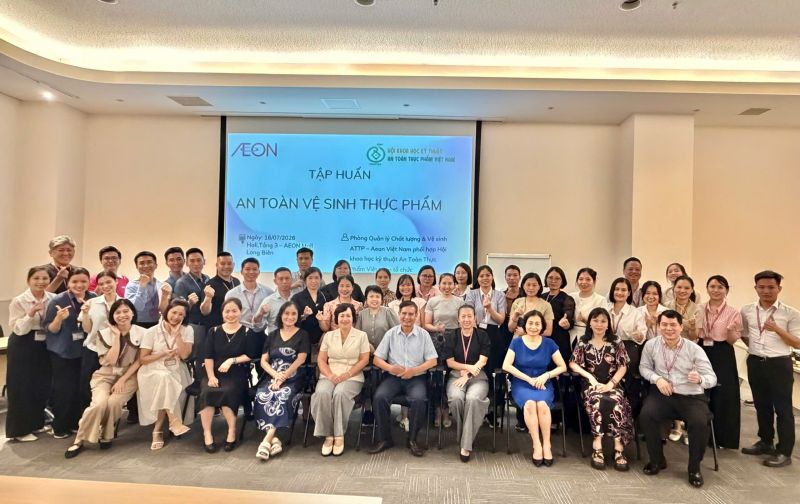 VINAFOSA phối hợp AEON Việt Nam nâng cao năng lực quản lý an toàn thực phẩm cho doanh nghiệp